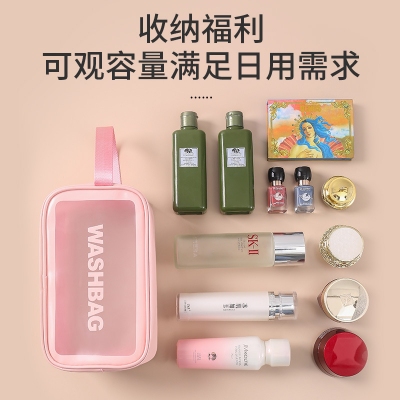 韩式PVC化妆包PU防水大容量旅行收纳包套装洗漱包定制