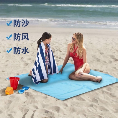 跨境专供口袋毯野餐垫轻便防沙地垫迷你折叠沙滩垫户外野营防潮垫