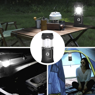 新款LED野营灯USB充电手提马灯营地灯太阳能户外露营灯帐篷灯