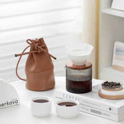 便携手冲咖啡具套装 陶瓷家用手冲壶滴漏式过滤杯咖啡器具