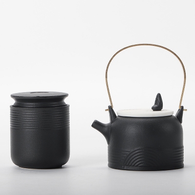 枯山水旅行功夫茶具套装家用简约泡茶壶陶瓷茶杯户外茶盘便携式包