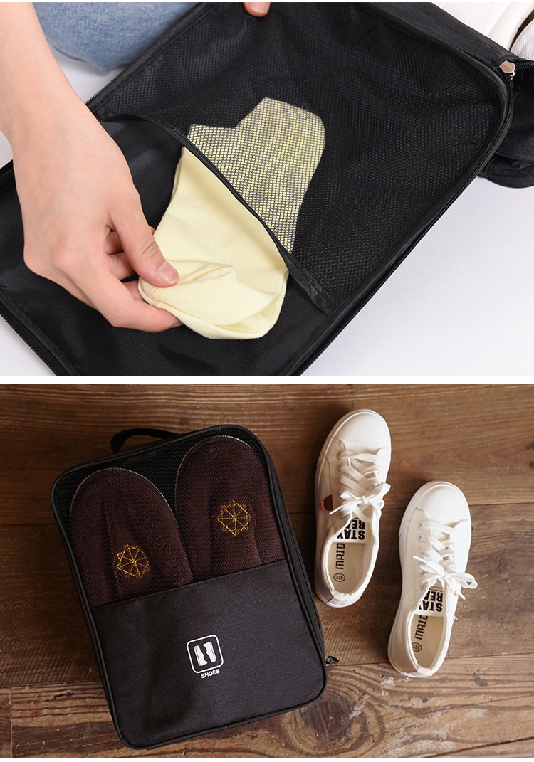 阳离子旅行用品鞋子收纳袋多功能便携收纳鞋包可定制