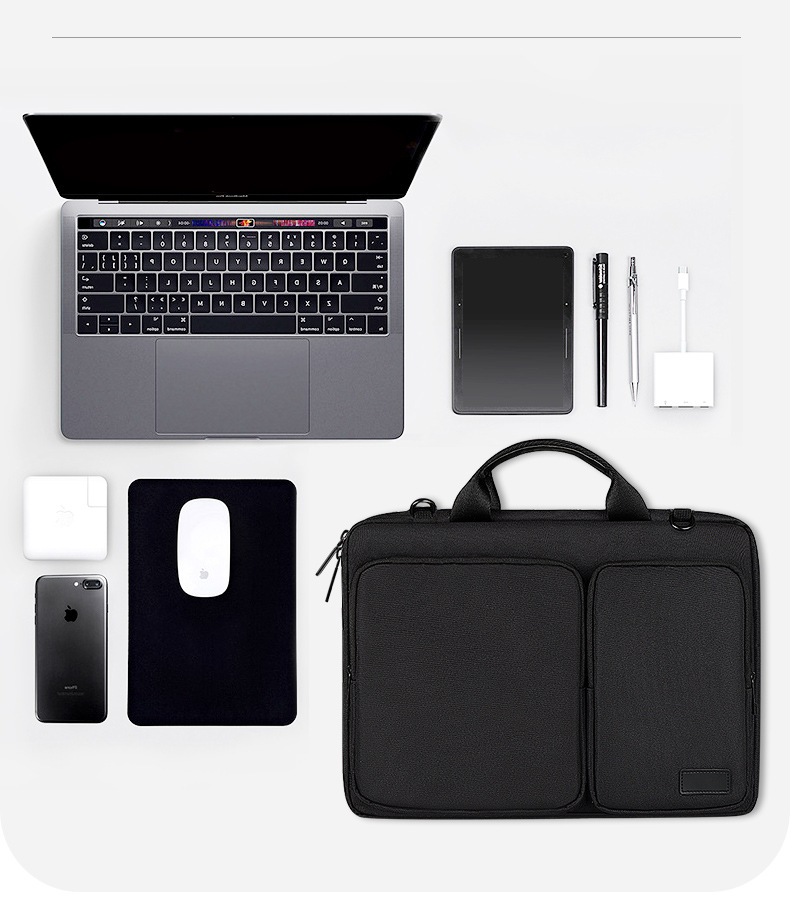 手提电脑包苹果macbook单肩包华为pro15寸16.1寸笔记本内胆包