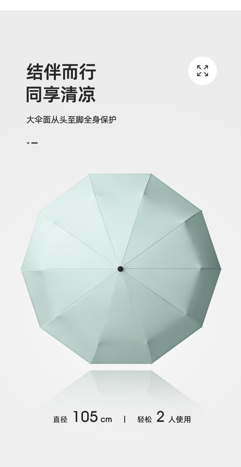 简约全自动折叠商务雨伞配色手柄三折伞加印LOGO广告雨伞