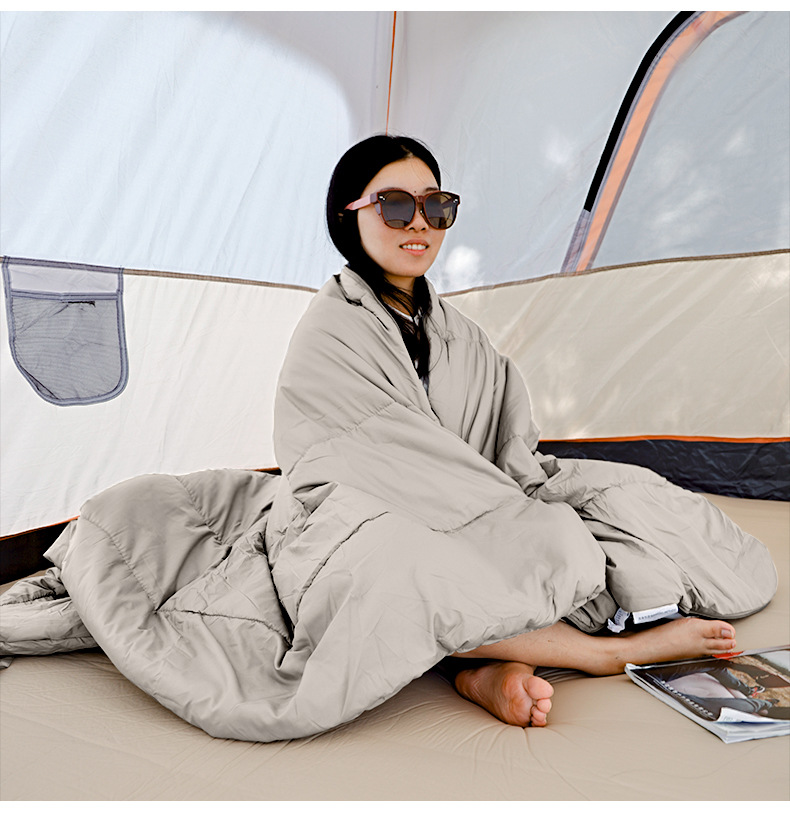 成人睡袋户外露营四季通用加厚冬季抗寒保暖棉料内胆舒适