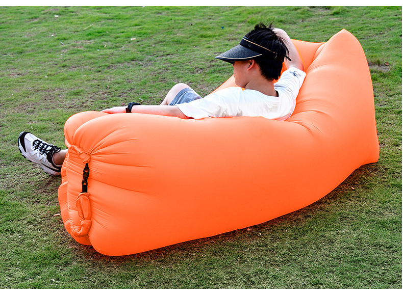 便携式沙滩睡袋折叠单人空气沙发气垫充气沙发户外懒人沙发床