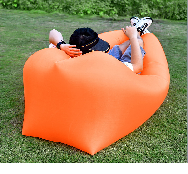 便携式沙滩睡袋折叠单人空气沙发气垫充气沙发户外懒人沙发床