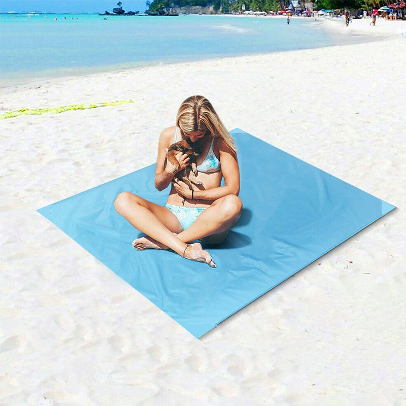 跨境专供口袋毯野餐垫轻便防沙地垫迷你折叠沙滩垫户外野营防潮垫