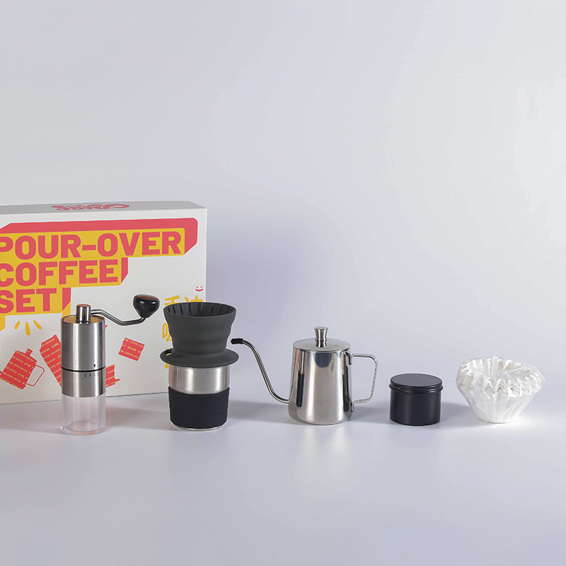 蛋糕杯手冲咖啡套装咖啡壶手摇磨豆机滤杯手冲器具咖啡机全套礼品